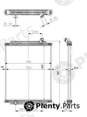  NRF part 529563 Radiator, engine cooling