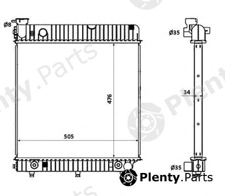  NRF part 53875 Radiator, engine cooling