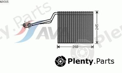  AVA QUALITY COOLING part AIV315 Evaporator, air conditioning