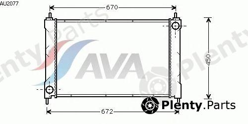  AVA QUALITY COOLING part AU2077 Radiator, engine cooling