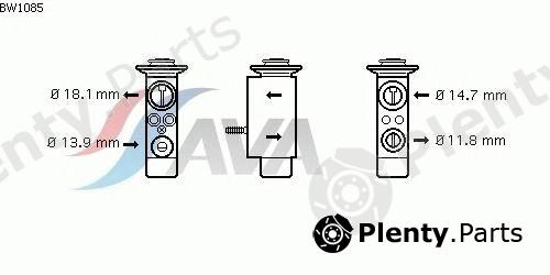  AVA QUALITY COOLING part BW1085 Expansion Valve, air conditioning