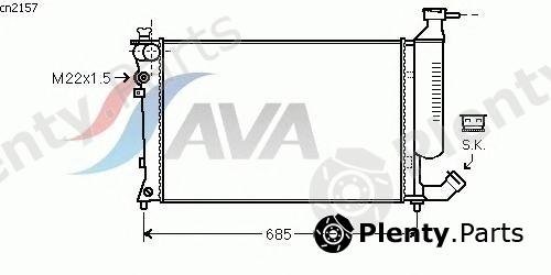  AVA QUALITY COOLING part CN2157 Radiator, engine cooling