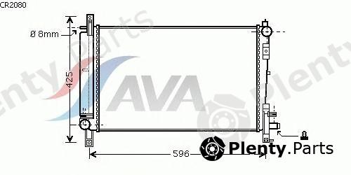  AVA QUALITY COOLING part CR2080 Radiator, engine cooling