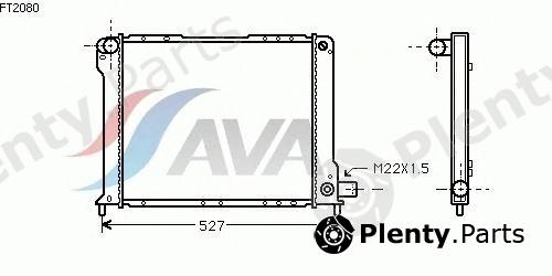  AVA QUALITY COOLING part FT2080 Radiator, engine cooling