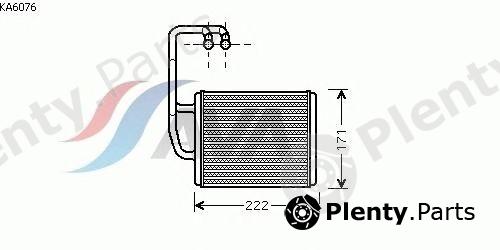  AVA QUALITY COOLING part KA6076 Heat Exchanger, interior heating