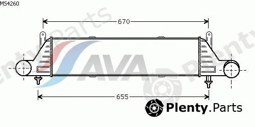  AVA QUALITY COOLING part MS4260 Intercooler, charger