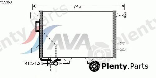  AVA QUALITY COOLING part MS5360 Condenser, air conditioning