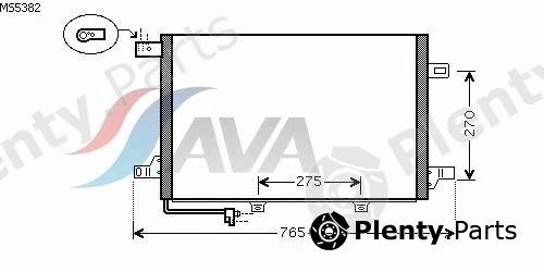 AVA QUALITY COOLING part MS5382 Condenser, air conditioning