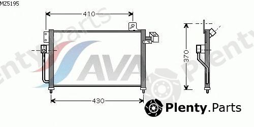 AVA QUALITY COOLING part MZ5195 Condenser, air conditioning