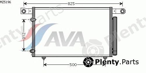  AVA QUALITY COOLING part MZ5196 Condenser, air conditioning