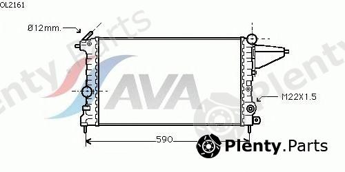  AVA QUALITY COOLING part OL2161 Radiator, engine cooling