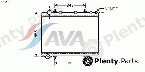  AVA QUALITY COOLING part PE2259 Radiator, engine cooling