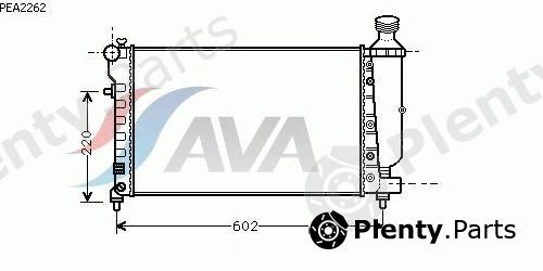  AVA QUALITY COOLING part PEA2262 Radiator, engine cooling