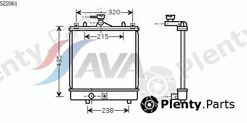  AVA QUALITY COOLING part SZ2061 Radiator, engine cooling