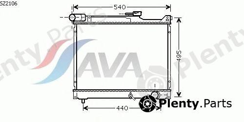  AVA QUALITY COOLING part SZ2106 Radiator, engine cooling
