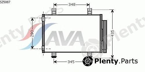  AVA QUALITY COOLING part SZ5087 Condenser, air conditioning