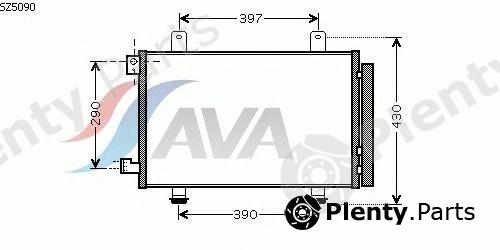  AVA QUALITY COOLING part SZ5090 Condenser, air conditioning