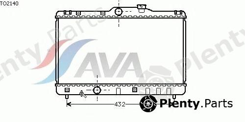  AVA QUALITY COOLING part TO2140 Radiator, engine cooling