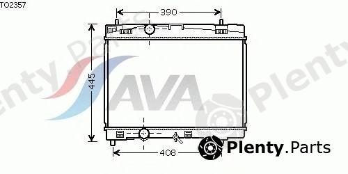  AVA QUALITY COOLING part TO2357 Radiator, engine cooling