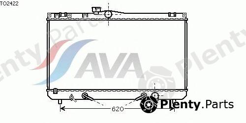  AVA QUALITY COOLING part TO2422 Radiator, engine cooling