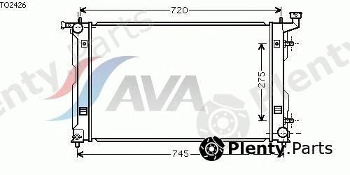  AVA QUALITY COOLING part TO2426 Radiator, engine cooling