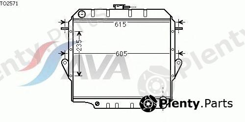  AVA QUALITY COOLING part TO2571 Radiator, engine cooling