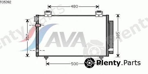  AVA QUALITY COOLING part TO5392 Condenser, air conditioning
