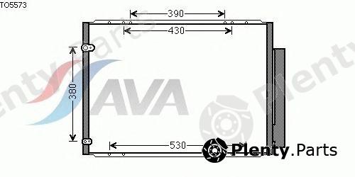  AVA QUALITY COOLING part TO5573 Condenser, air conditioning