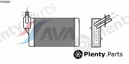  AVA QUALITY COOLING part VW6060 Heat Exchanger, interior heating