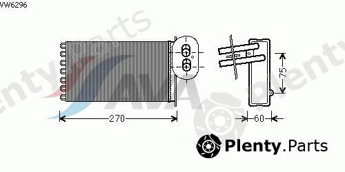  AVA QUALITY COOLING part VW6296 Heat Exchanger, interior heating