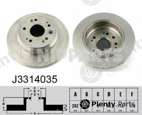  NIPPARTS part J3314035 Brake Disc