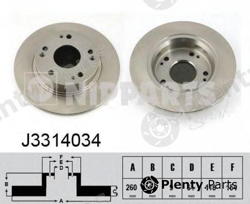  NIPPARTS part J3314034 Brake Disc