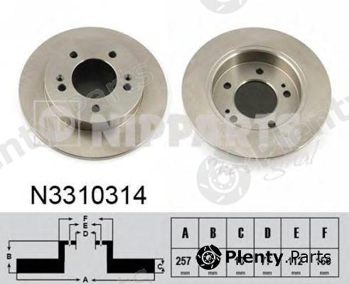 NIPPARTS part N3310314 Brake Disc