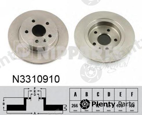  NIPPARTS part N3310910 Brake Disc