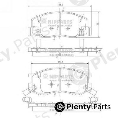  NIPPARTS part J3602114 Brake Pad Set, disc brake