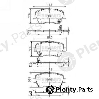  NIPPARTS part J3608026 Brake Pad Set, disc brake