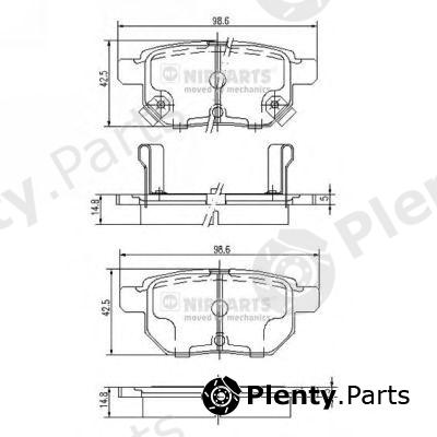  NIPPARTS part J3612034 Brake Pad Set, disc brake