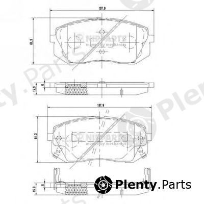  NIPPARTS part N3600330 Brake Pad Set, disc brake