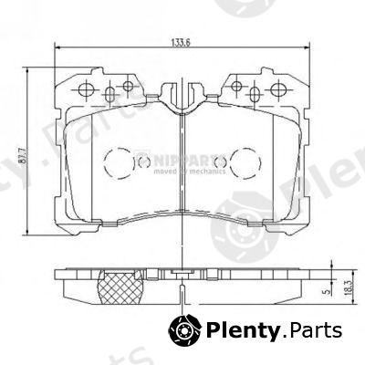  NIPPARTS part N3602131 Brake Pad Set, disc brake
