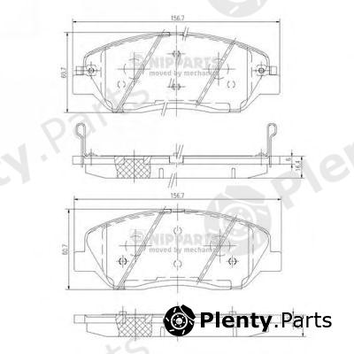  NIPPARTS part N3605051 Brake Pad Set, disc brake
