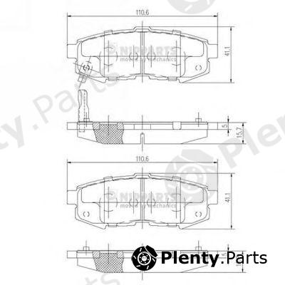  NIPPARTS part N3613023 Brake Pad Set, disc brake
