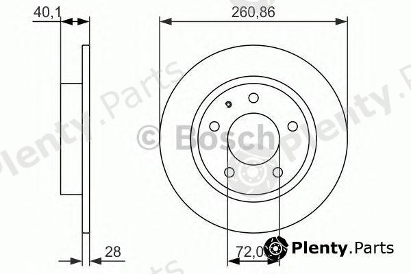  BOSCH part 0986479894 Brake Disc