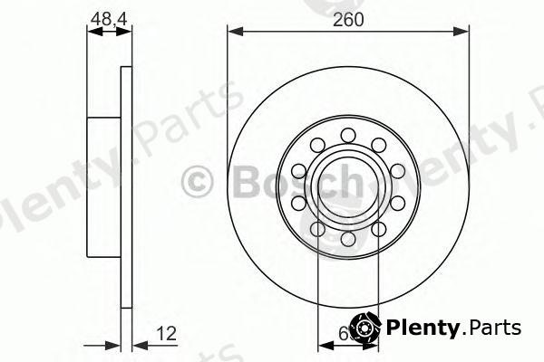  BOSCH part 0986479952 Brake Disc