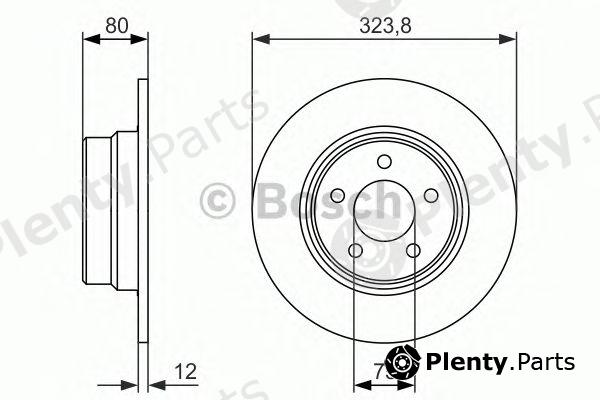  BOSCH part 0986479954 Brake Disc