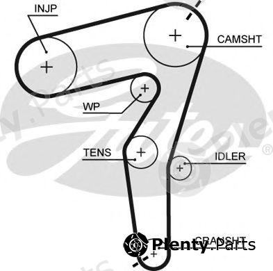  GATES part 5650XS Timing Belt