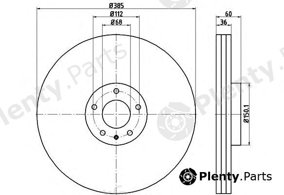  TEXTAR part 92184203 Brake Disc