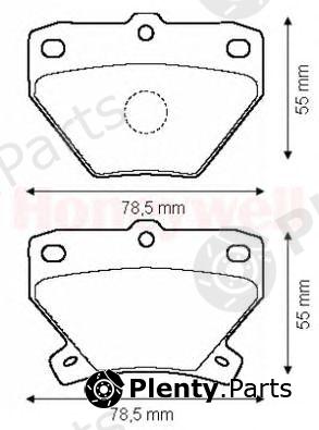  BENDIX part 572450B Brake Pad Set, disc brake