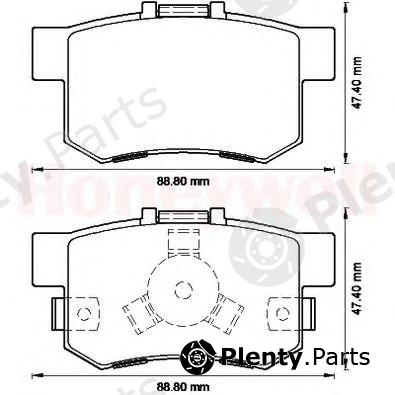  BENDIX part 572544B Brake Pad Set, disc brake