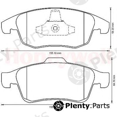  BENDIX part 573192B Brake Pad Set, disc brake