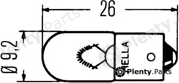  HELLA part 8GP002067-061 (8GP002067061) Bulb, interior light; Bulb; Bulb, interior light